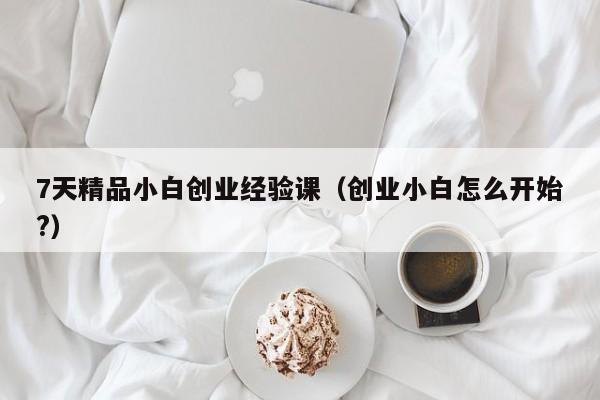 7天精品小白创业经验课（创业小白怎么开始?）